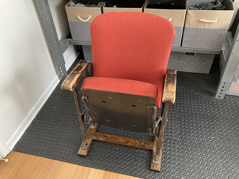 Photo of the finished chair