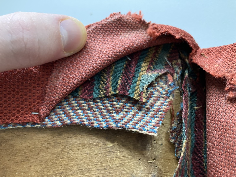 Photo of upholstery layers