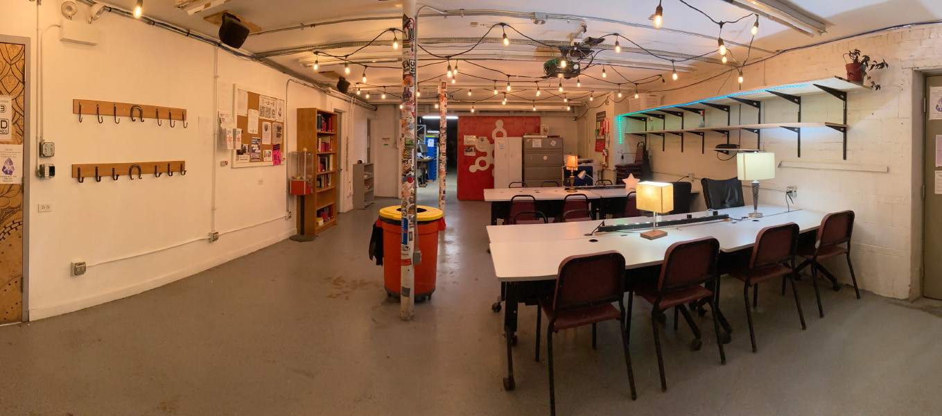 Photo of the lounge after major clean up